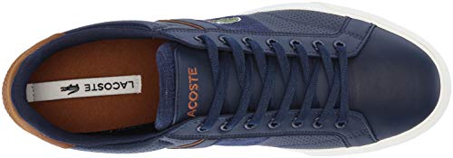 Navy Tan Leather