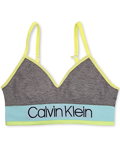Ck Girls Stripe Logo Bra Mint