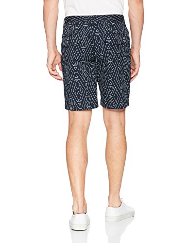 Brush Navy Geometric