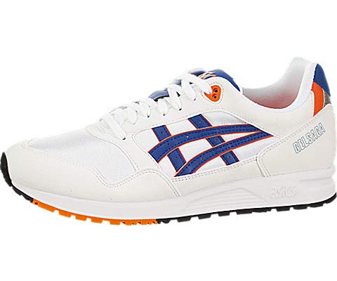 White / Asics Blue