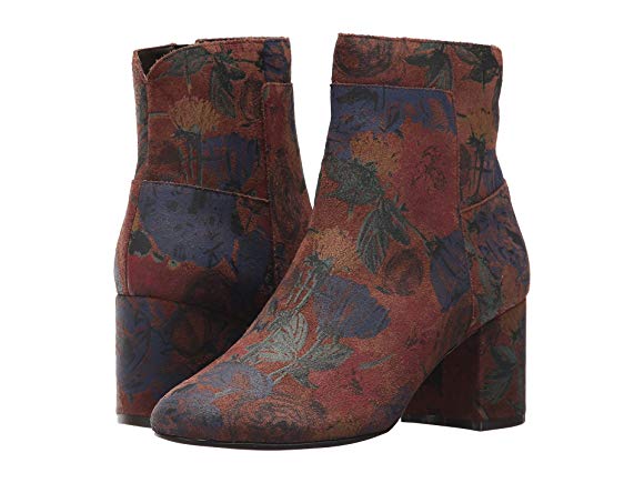 Floral Print Suede