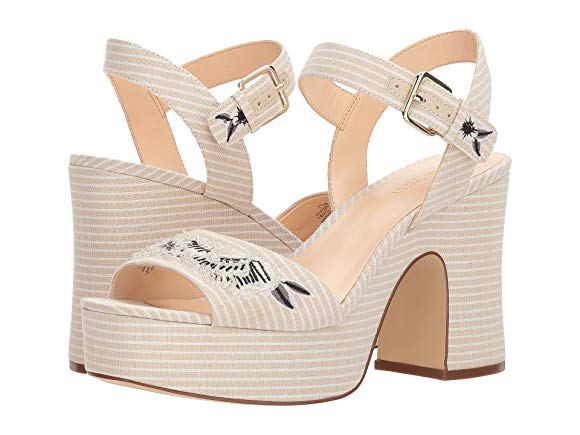 Beige/White Poet Canvas Stripe