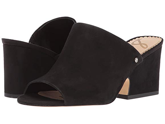 Black Kid Suede Leather