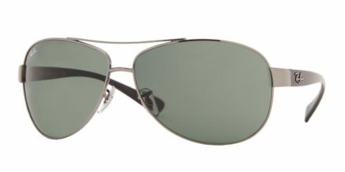 Gunmetal Frame/Green Solid Lens